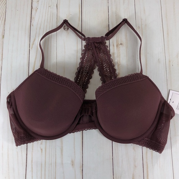 Demi Coverage Lightly Lined Racerback Bra Size 38B